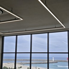 비츠온 멀티라인 LED 레일등 플리커프리 라인조명 900mm 24W, 1개, 화이트바디 주광색