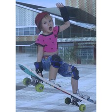 大也 初學者兒童滑板，四輪楓木雙翹板，兒童舞板技術板，小朋友滑板, 1個