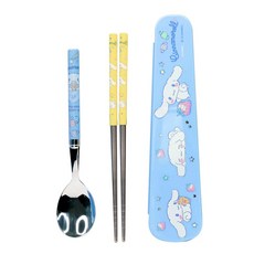 시나모롤 진공 주니어 스텐 수저 슬림 케이스세트 ykm*213OI