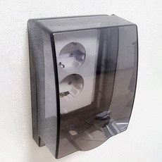 힐링타임 콘센트 안전 방수 커버 대형, 투명, 2개