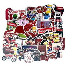 글로우하우스 선명한 브랜드 로고 캐리어 노트북 방수 데코 스티커, 50개, S2