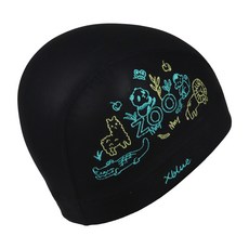 XBL-6201-05 주주 자수 메쉬 수모, 05, 블랙, 1개