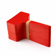 식물 이름표 화분 라벨 꽂이 6x10cm 대형 플라스틱 네임택, 레드100개