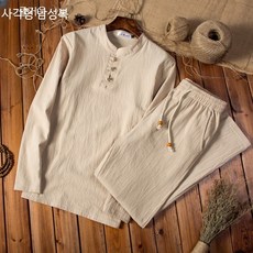 남성 세트 린넨 혼방 루즈핏