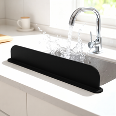 벨로딜 착붙설치 물튀김가드 깔끔미 싱크대 물막이, 블랙, 1개