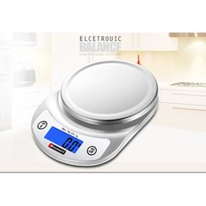 Hauswirt 電子秤 1公斤高精度烘培料理秤 0.1克精準測量 藍光螢幕, 1kg