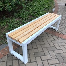 야외 버스정류장 긴의자 펜션 정원 공원 평벤치 철제, U01K9K5RBC4W100TE7CEZRDS00-008, H. 업그레이드 1004045