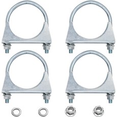 보트 트레일러 장착용 2.5U-볼트 키트 액슬 스프링 아연 헤비 듀티 스퀘어 U-볼트 너트 및 자동차 트레일러용 프레임 플레이트 포함 RUENXG U 볼트