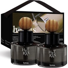 헤트라스 차량용 디퓨저 방향제 77ml + 리본끈선물세트, 2개