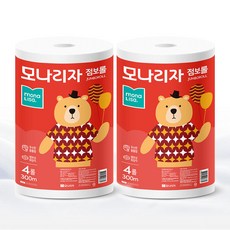 모나리자 점보롤, 300m, 2개, 4롤