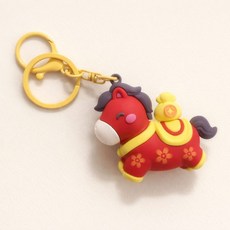 붉은말 복주머니 키링 적토마 말인형 2026년 병오년 선물