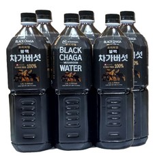 블랙차가버섯 음료 1박스 100% 차가버섯 추출물 / 차가버섯차, 6개, 1.5L
