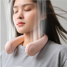 시원한 운동 낚시 등산 소형 휴대용미니선풍기 넥선풍기 충전용, 1개, 상세페이지참조