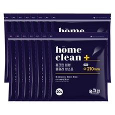 [본사직영] 홈크린 [210mm] 원형물걸레청소포 물걸레청소기 국내생산 일회용청소포 휴스톰 스윙, 15개