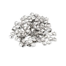 스퀘어 메탈 스터드 스파이크 네일 펑크 신발 벨트 의류 장식 DIY 100, Silver, 1개