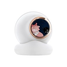 LADUTA 拉布塔 月伴暖手寶 電暖蛋 發熱暖手寶 充電寶二合一 小夜燈暖手寶 暖暖寶 電暖器 暖手神器 暖蛋, 白色（帶底座）