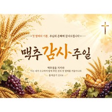 맑은누리디자인 맥추감사주일현수막 (수정불가), 맥추감사절 4001-포도