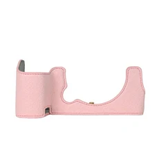 Fujifilm XS10용 Pu 가죽 카메라 케이스 하프 바디, 09 Pink Case