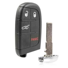 Key Fob 원격 교체 4버튼 높은 보안 2017-2022 지프 나침반용 (M3N-40821302 68250341AB), 하나