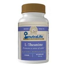 NutraLife (뉴트라라이프) L-테아닌 200mg 캡슐 60정 2개월분, 1개