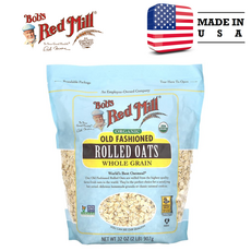 Bobs Red Mill 유기농 올드 패션 롤드 오트 통곡물 907g (32oz), 1개