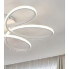 月球陽台吸頂燈led創意個性臥室燈北歐風格ins溫馨浪漫房間月亮燈, 58cm花白色无极