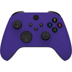 Xbox Series X & S 컨트롤러용 익스트림레이트 대체 쉘 - 개인 맞춤형 업그레이드 코어 레이싱 그린 소프트 터치 그립 커스텀 커버 케이스 페이스플레이트, Purple