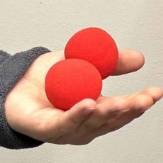 스펀지 마술도구 원형 4.5cm 마술공연 빨간코 마술용품 마술소품, 1개