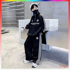 YO童裝 男童春裝套裝2025新款運動中大童兒童春秋男孩帥氣兩件套時髦