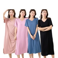 여성홈웨어 원피스 홈웨어 부드러운원단 잠옷