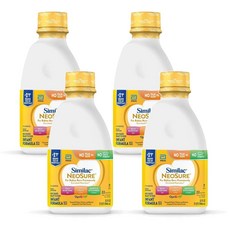 Similac NeoSure Premature Infant Formula 씨밀락 네오슈어 옵티그로 유아 분유 946ml, 4개