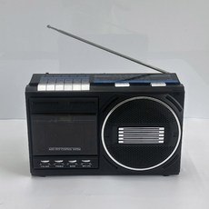 휴대용 카세트 플레이어 홈 FM 라디오 레트로 레코더, 검정색
