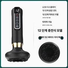 디앤디 자동부항기 흡입기 부항기 마사지기, 1개, 12단 레드라이트 (그레이)