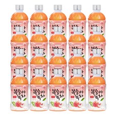 웰그린 복숭아녹차 340ml 20패트, 20개