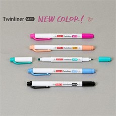 제이펜즈 동아 트윈라이너 소프트 형광펜, 1개, 31 / 검정