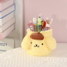 귀여운 산리오 포차코 플러시 연필 꽂이 홀더, 1개, 폼폼푸린