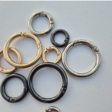 오링 O형 원형카라비너 캠핑고리 원형비너 미니카라비너 소형, 1개, 오링카라비너 실버