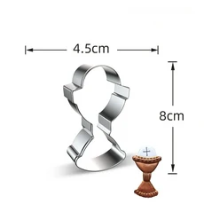 부활절 평화의 비둘기 십자가 양 스테인리스 쿠키 커터 베이킹 몰드 메탈 비스킷 틀 폰던트 케이크 장식 도, 08 Cross 2