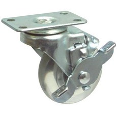 대신캐스터 무소음캐스터(회전+브레이크) DS1225EPU B/K, 1개