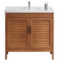 세면대 하부장 탑볼 화장실 세면기 욕실 간이 수납장, 1개, (윌넛) 가로43폭35높이80cm