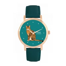 Toff London 토프 런던 TLWS-56395 레이디스 진저 벵갈 캣 시계 643613