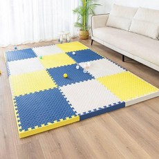 접이식토퍼 단단한 슈퍼싱글 매트리스 바닥 손님용 거실, 1cm, 시안+옐로우+화이트