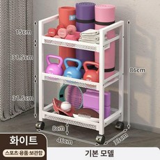 운동기구 정리 거치대 요가매트 공 보관 소도구 수납 정리함, P_탄소강 블랙 기본 바구니, 단일 모델