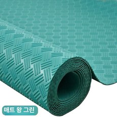 철판무늬 고무판 깔판 마닥판 패드 작업장 매트 덮개 논슬립 주방 바닥 하수구 발판 방진판, 그린 0.9m, 1개