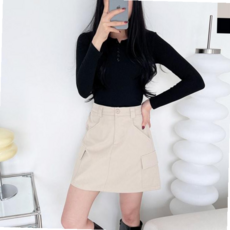 여성스커트 여성 카고 미니스커트 속바지 내장형 패션 스커트