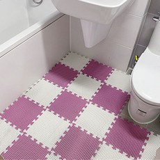 컬러풀 퍼즐매트 30x30, 핑크