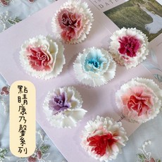 大地農場 索拉康乃馨 通草康乃馨 母親節花束 母親節禮物 手作素材, 04-感謝像媽一樣的乾媽,升級7-8公分（彭湃大器), 1個