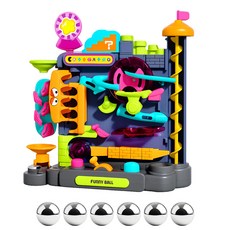 키즈브릭스 슈퍼액션 3D 어드벤처 핀볼 퍼니볼 트랙 게임, 1개