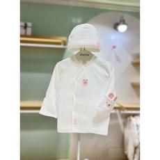 압소바HM 베핑코튼모달 배냇저고리 신생모 2종세트(25신상) (A7A2D10104), 핑크/60(2M)