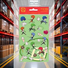 야구 스티커 다이어리데코 스크랩북 캘린더 플래너 카드꾸미기 파우치